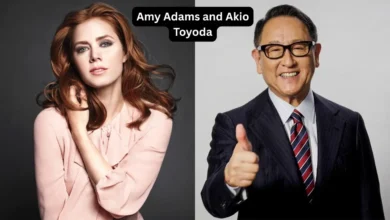 Amy Adams and Akio Toyoda