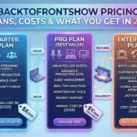 BacktoFrontShow Pricing