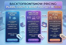 BacktoFrontShow Pricing