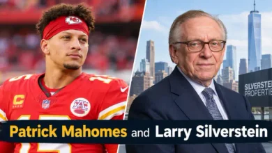 Patrick Mahomes and Larry Silverstein