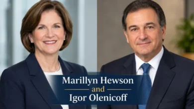 Marillyn Hewson and Igor Olenicoff