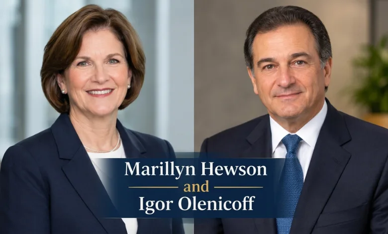 Marillyn Hewson and Igor Olenicoff