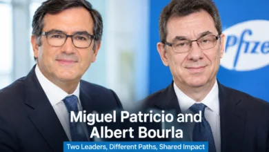 Miguel Patricio and Albert Bourla