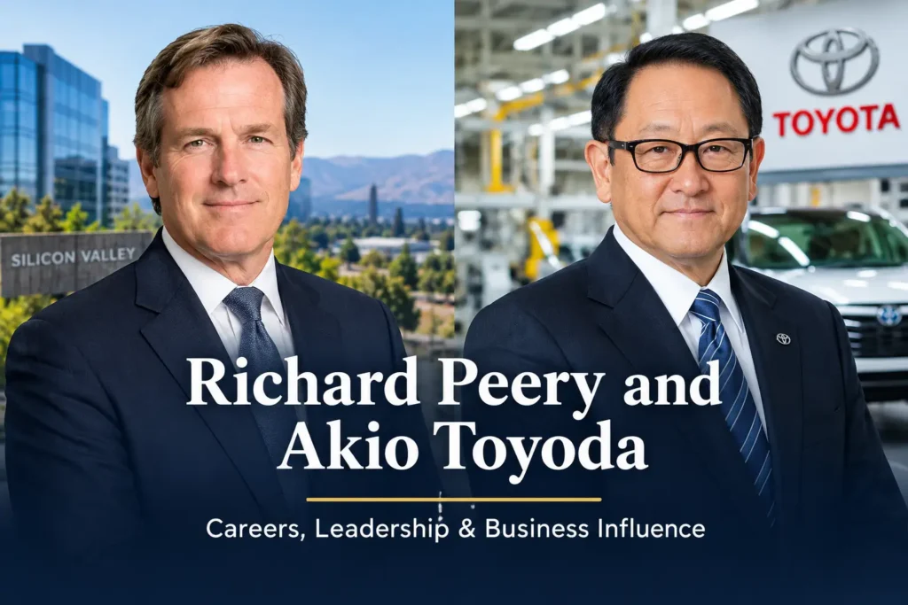 Richard Peery and Akio Toyoda