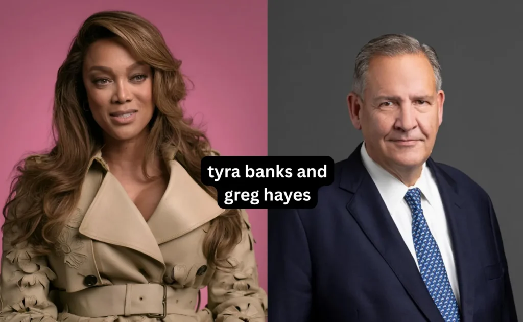 Tyra Banks and Greg Hayes