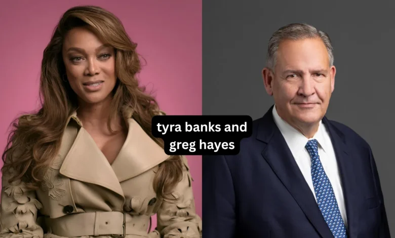 Tyra Banks and Greg Hayes