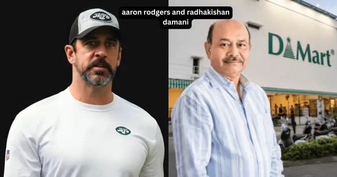 Aaron Rodgers and Radhakishan Damani