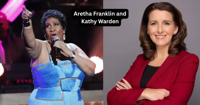 Aretha Franklin and Kathy Warden