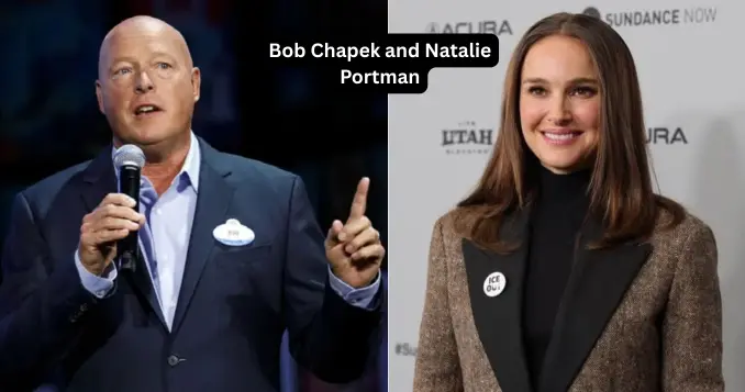 Bob Chapek and Natalie Portman