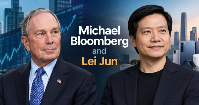 Michael Bloomberg and Lei Jun
