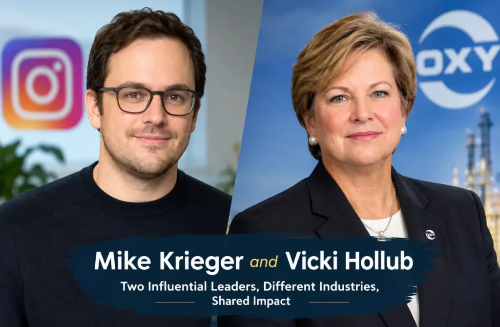 Mike Krieger and Vicki Hollub