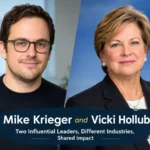 Mike Krieger and Vicki Hollub