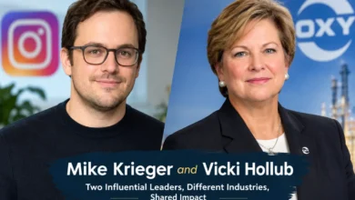 Mike Krieger and Vicki Hollub