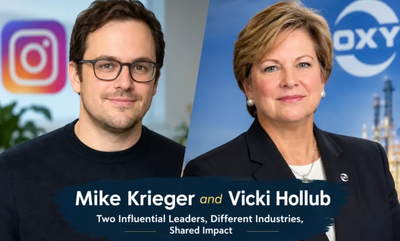 Mike Krieger and Vicki Hollub