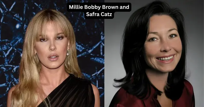 Millie Bobby Brown and Safra Catz