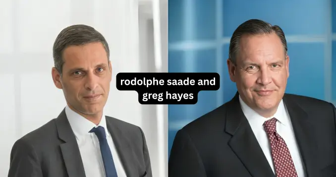 Rodolphe Saadé and Greg Hayes