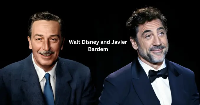 Walt Disney and Javier Bardem